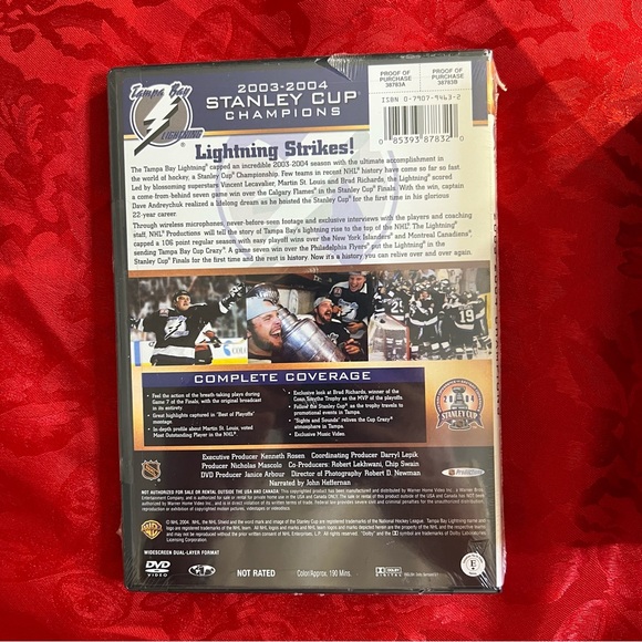 Steve Stamkos Funko Pop and Stanley Cup DVD 2003-2004 NWOT - Picture 6 of 6